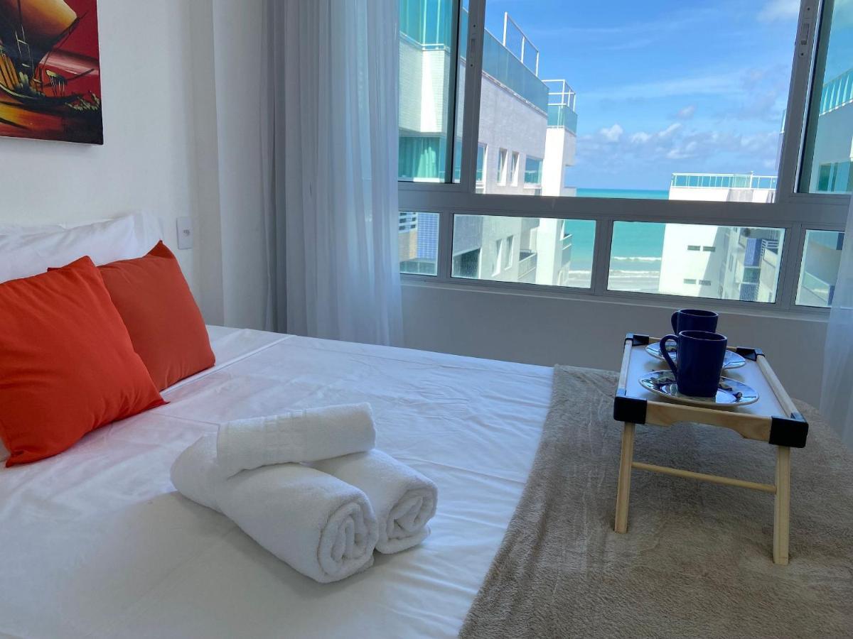 Bela Hospedagem - Pé na areia no Bessa, 02 suites, wifi - Vista piscina e mar João Pessoa Esterno foto