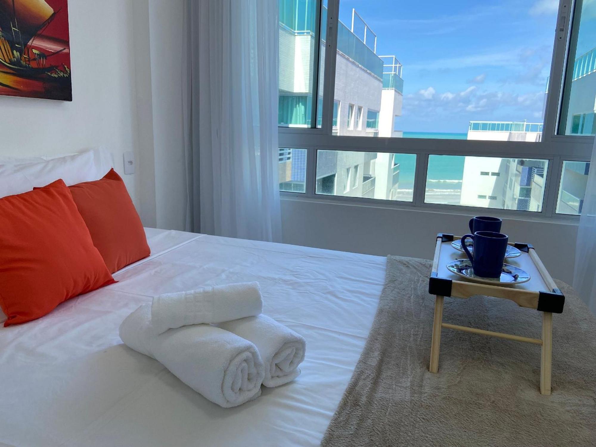 Bela Hospedagem - Pé na areia no Bessa, 02 suites, wifi - Vista piscina e mar João Pessoa Esterno foto